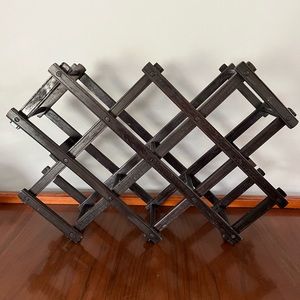 Vintage Accordion Wine Rack